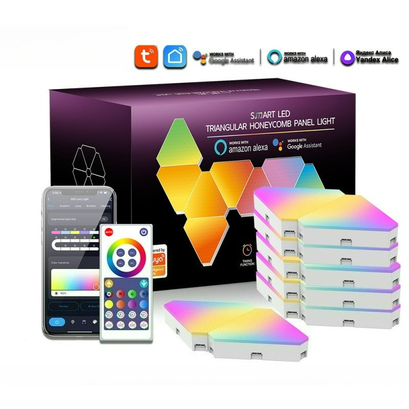 Board Game Room - Luz de Painel Triangular RGB WiFi