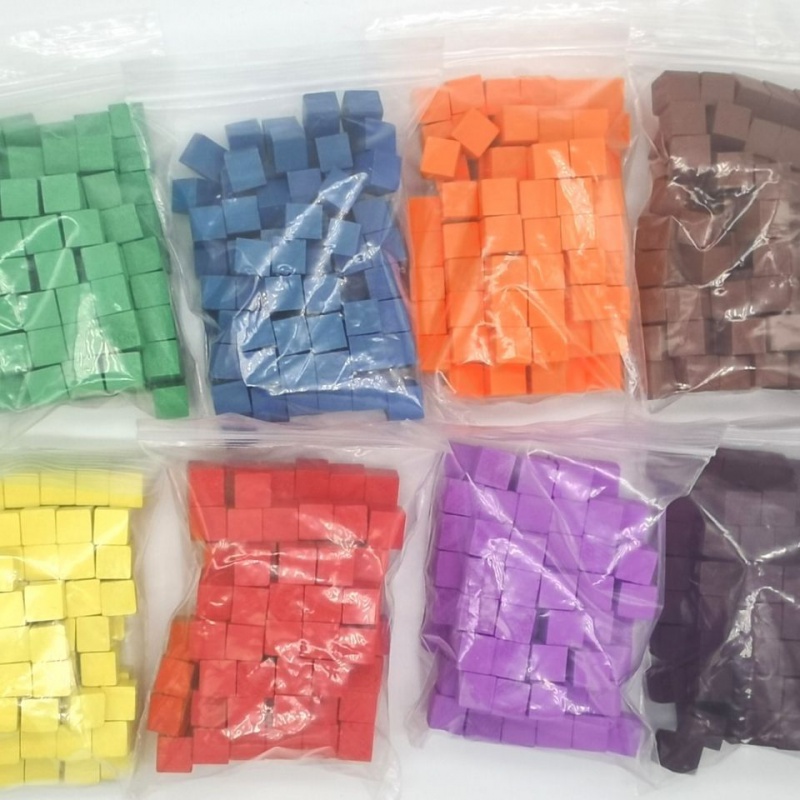 Board Game Economy - 100 unidades/lotes 10mm cubos de madeira