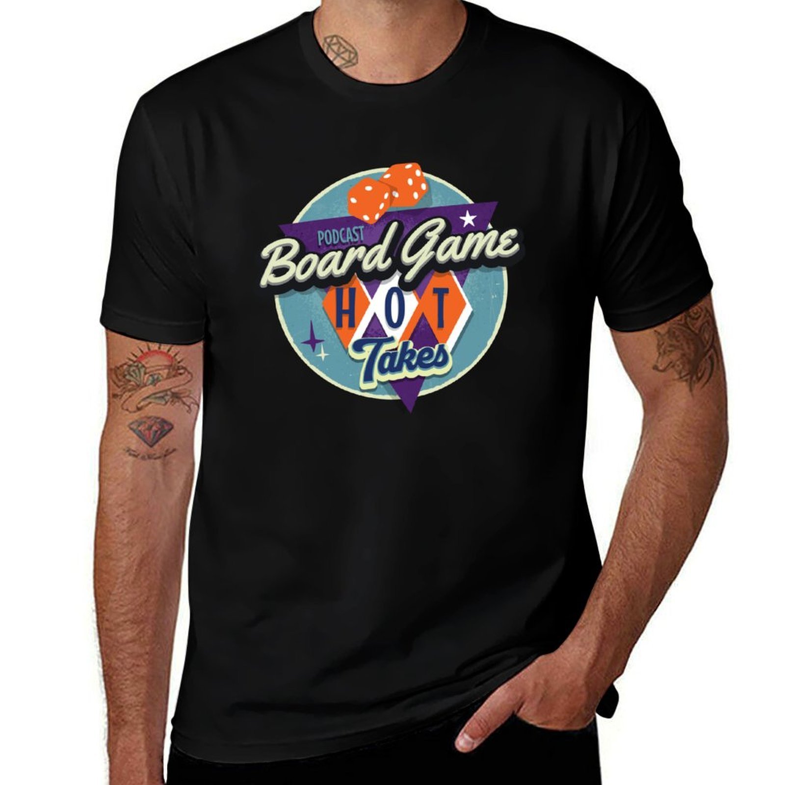 Board Game Logo - Camiseta com logotipo do podcast Board