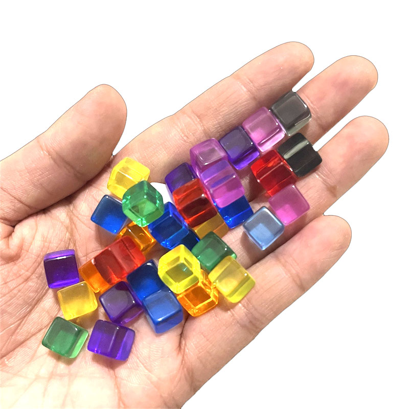 Board Game Economy - 100 pçs/set 8mm cubo claro dados