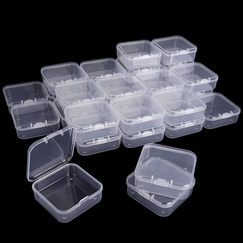 Board Game Organization - 2 tamanhos claros pequenos recipientes de