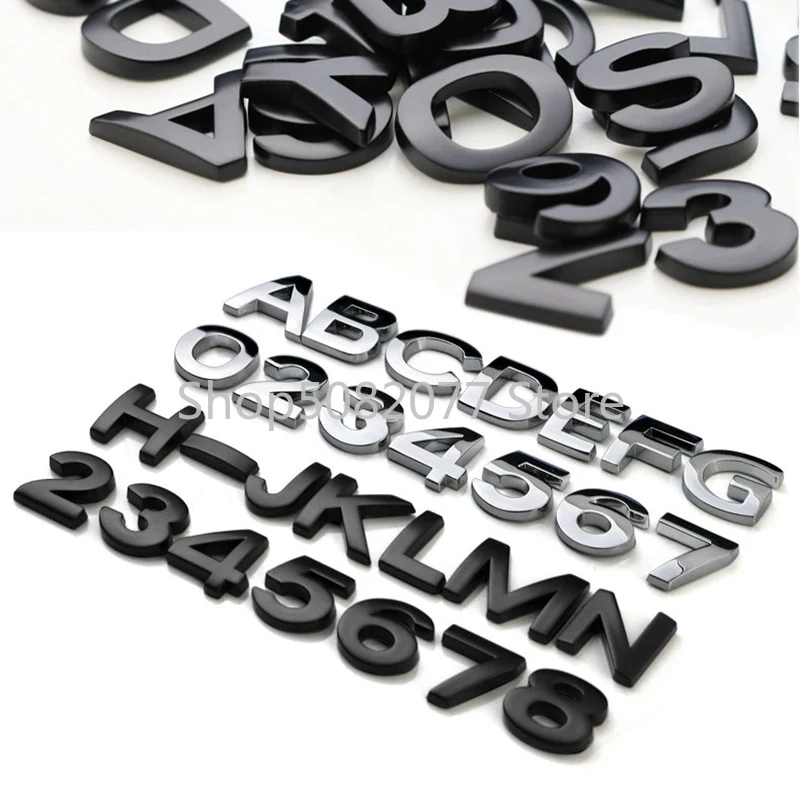 Board Game Logo - Diy letras números alfabeto metal emblema