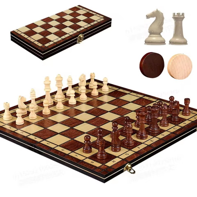 Conjunto de Xadrez de Madeira  - Board Game Yearbook avaliação e preço