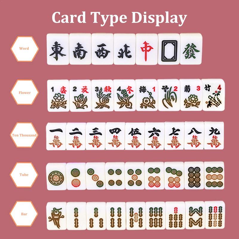 Portátil mahjong jogo de tabul - Board Game Organization avaliação e preço