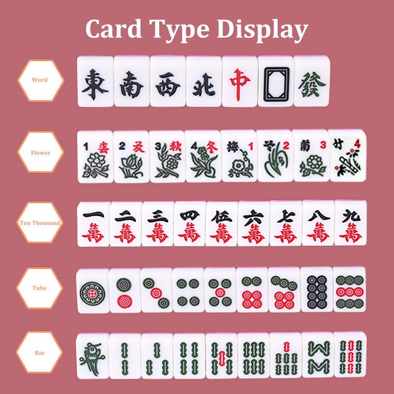 Portátil mahjong jogo de tabul - Board Game Organization avaliação e preço