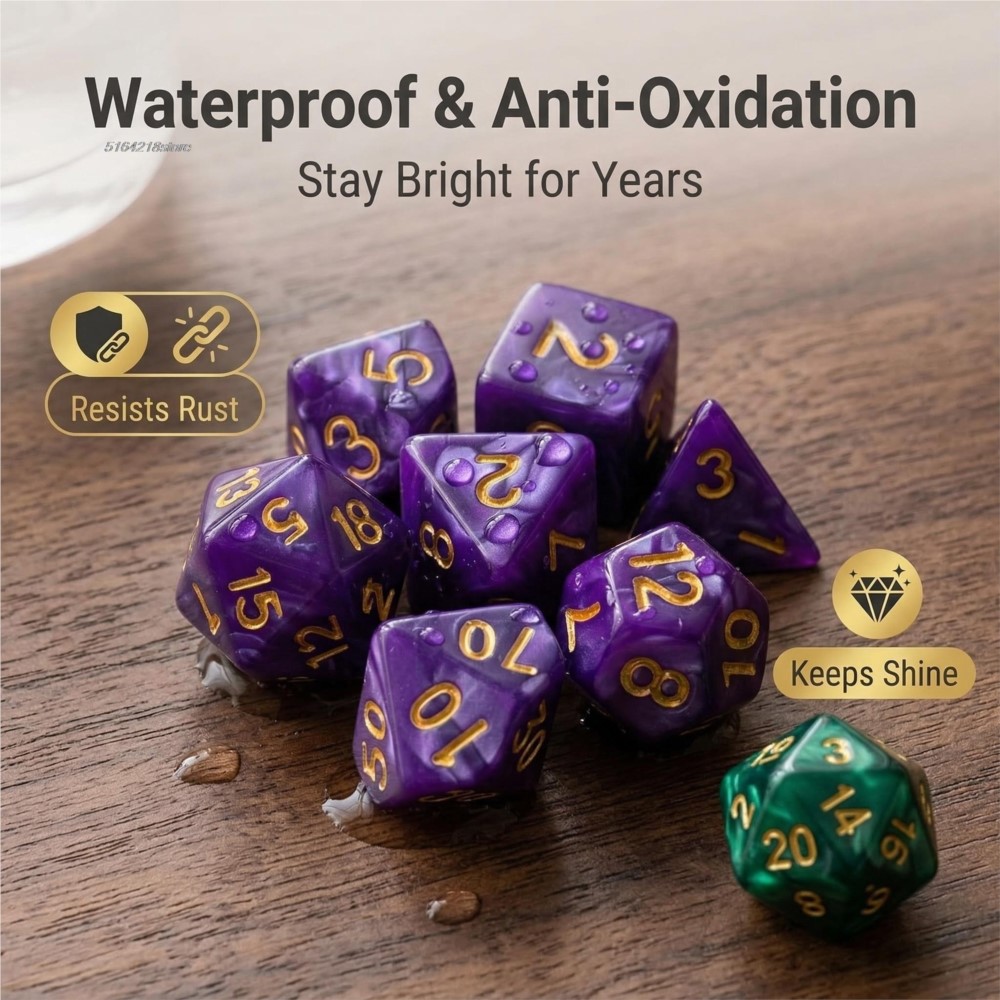 Conjunto de 7 peças de dados p - Board Game Economy avaliação e preço