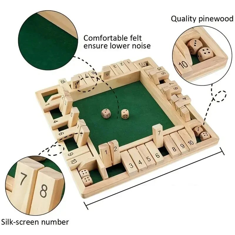 Deluxe quatro lados 10 números - Board Game Organization avaliação e preço